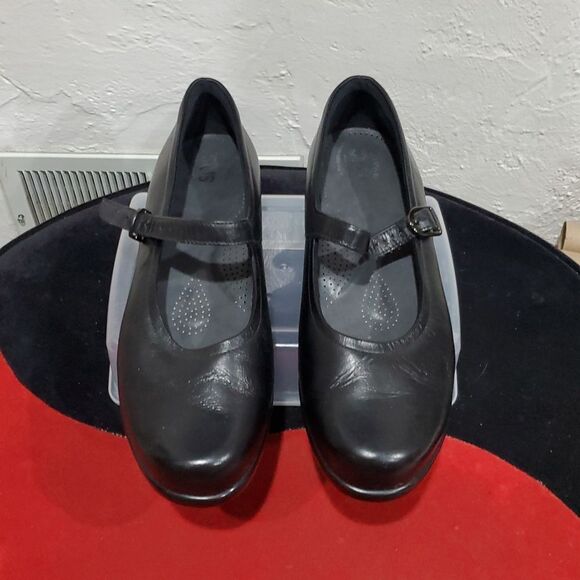 SAS Maria Mary Jane Shoes in Black Size 11 WW or Double Wide - Picture 3 of 13